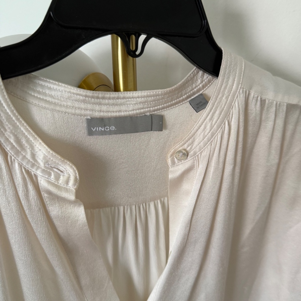 Vince cream silk blouse - Picture 2 of 4